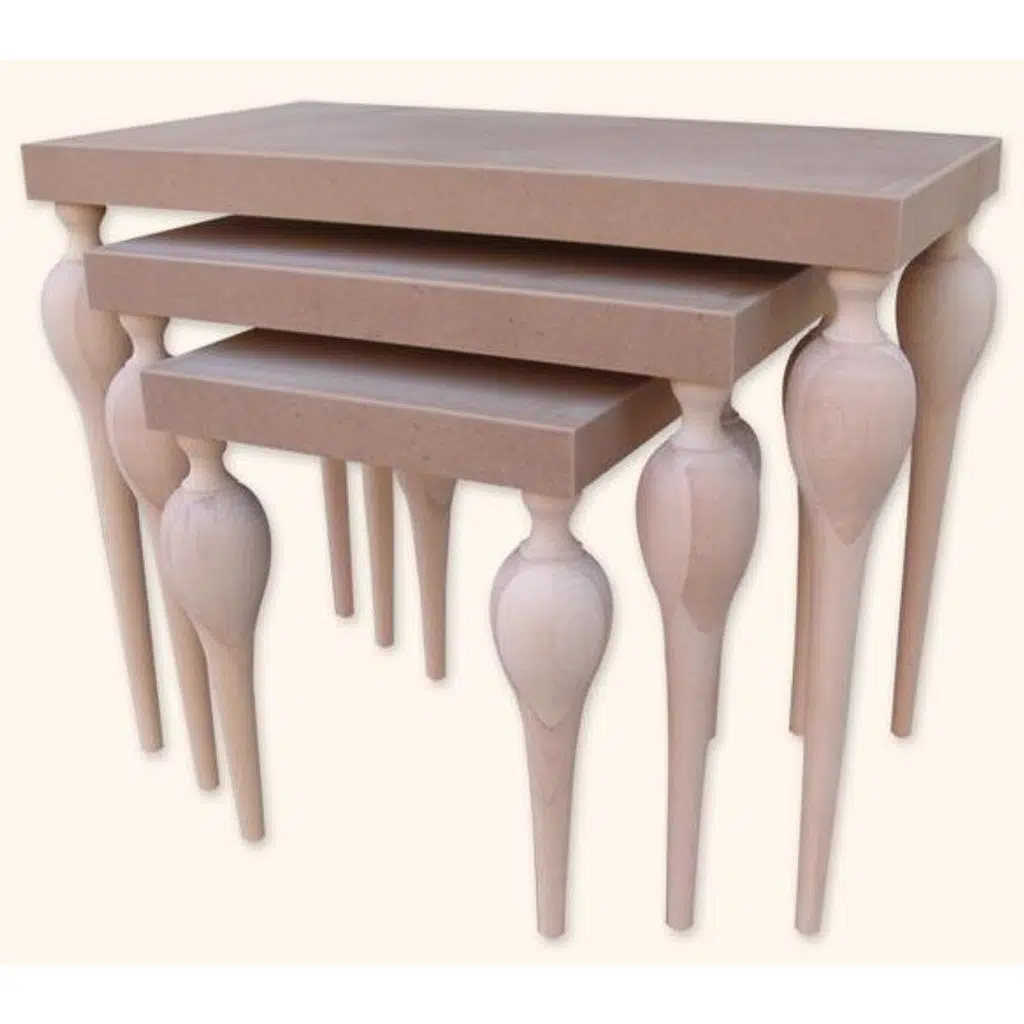 Zigon ILGZ 18086 TOMBUL Model Kayın Klasik Balon Ayak Model MDF tabla HAM El yapı