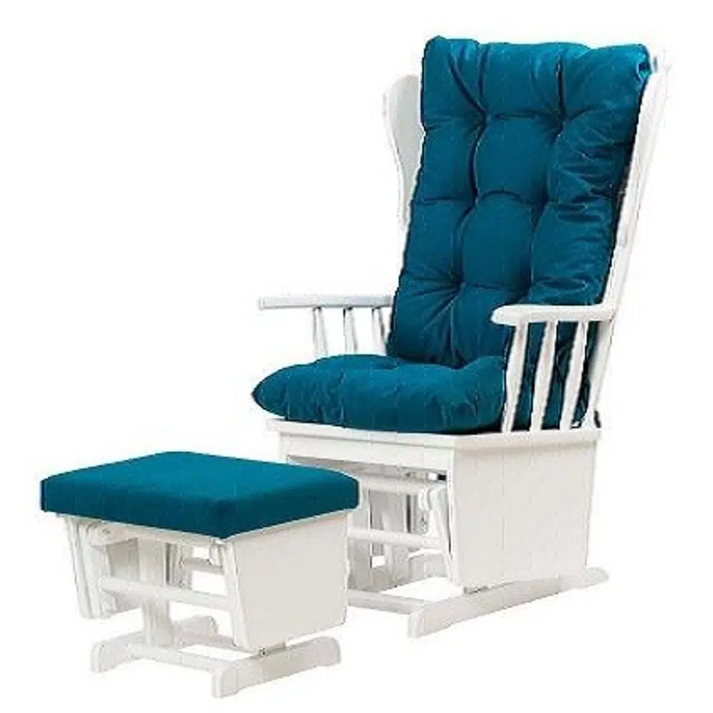 Sandalye Zus301 Model 90477 Mama Puflu Sallanan Ahşap Lake Beyaz Ayak El Yapım 